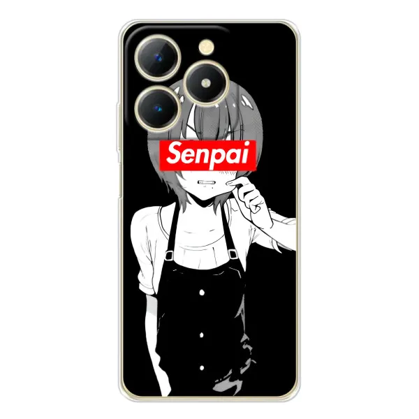 Чехол с принтом «Senpai» для Realme Note 70 Чехол с принтом «Senpai» для Realme Note 70