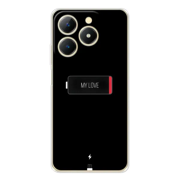 Чехол с принтом «Love battery» для Realme Note 70 Чехол с принтом «Love battery» для Realme Note 70