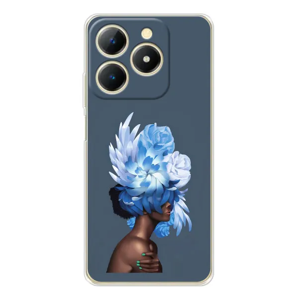 Чехол с принтом «Цветы на голове» для Realme Note 70T