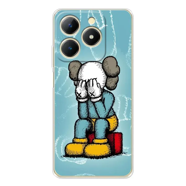 Чехол с принтом «Плач Bearbrick» для Realme Note 70T