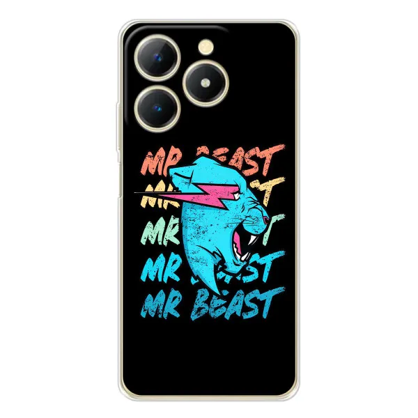 Чехол с принтом «logo Mr beast» для Realme Note 70T