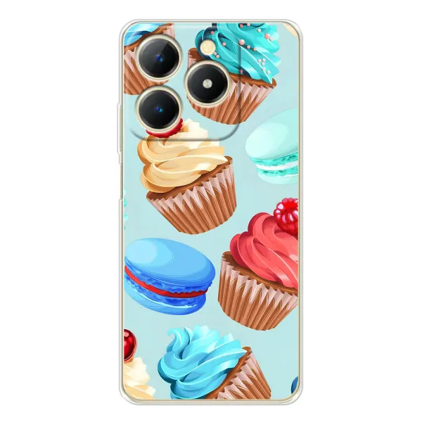 Чехол с принтом «Кексики» для Realme Note 70T