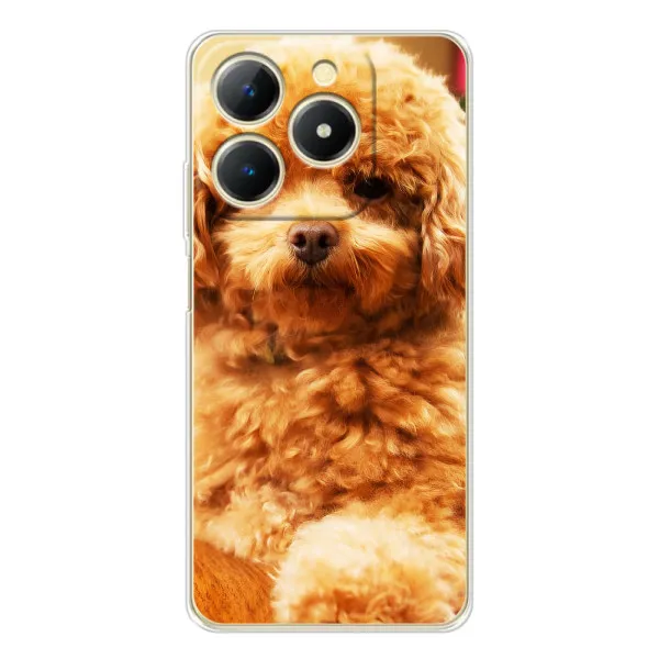 Чехол с принтом «Щенок Бишон» для Realme Note 70T