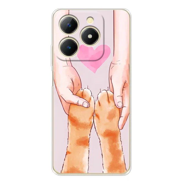 Чехол с принтом «Любовь к котикам» для Realme Note 70T Чехол с принтом «Любовь к котикам» для Realme Note 70T