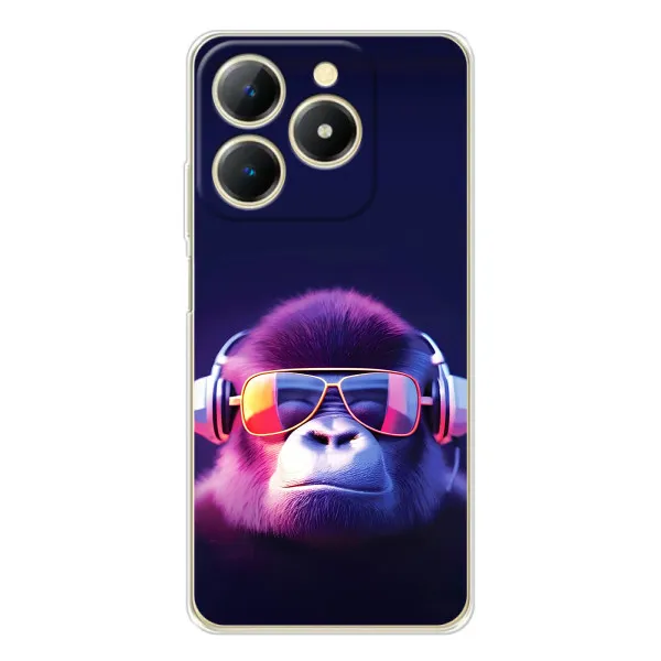 Чехол с принтом «Стильная обезьяна» для Realme Note 70T