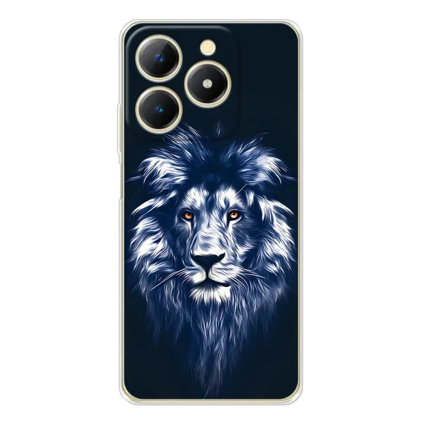 Чехол с принтом «Синий Лев» для Realme Note 70T