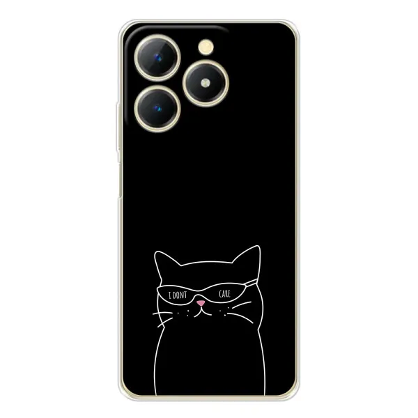 Чехол с принтом «Равнодушный кот» для Realme Note 70T Чехол с принтом «Равнодушный кот» для Realme Note 70T