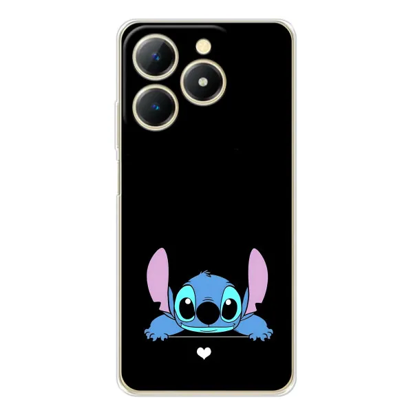 Чехол с принтом «Стич на черном» для Realme Note 70T