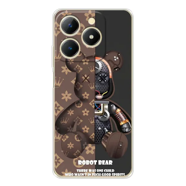Чехол с принтом «Медведь Луи Витон» для Realme Note 70T