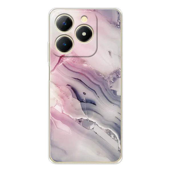 Чехол с принтом «Пурпурный Мрамор» для Realme Note 70T