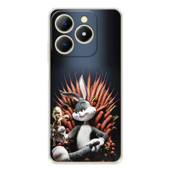 Чехол с принтом «Король Кролик» для Realme Note 70T