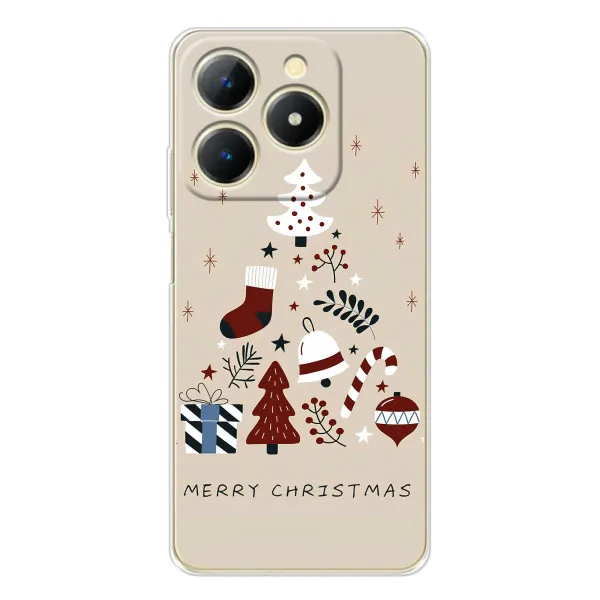 Чехол с принтом «Merry Christmas» для Realme Note 70T