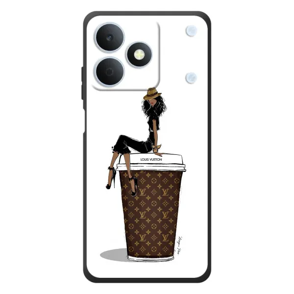 Чехол с принтом «кофе LOUIS VUITTON» для Realme Note 80