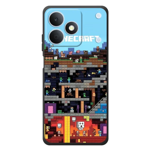 Чехол с принтом «фон Minecraft» для Realme Note 80