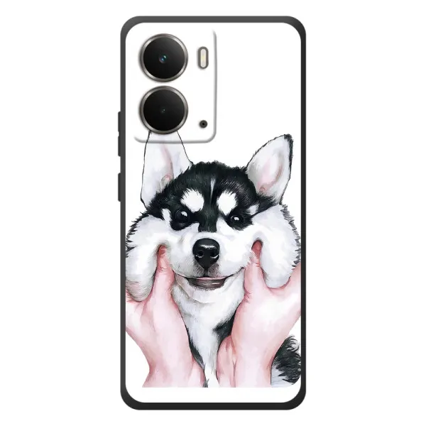 Чехол с принтом «Довольный Хаски» для RealMe P3 Чехол с принтом «Довольный Хаски» для RealMe P3