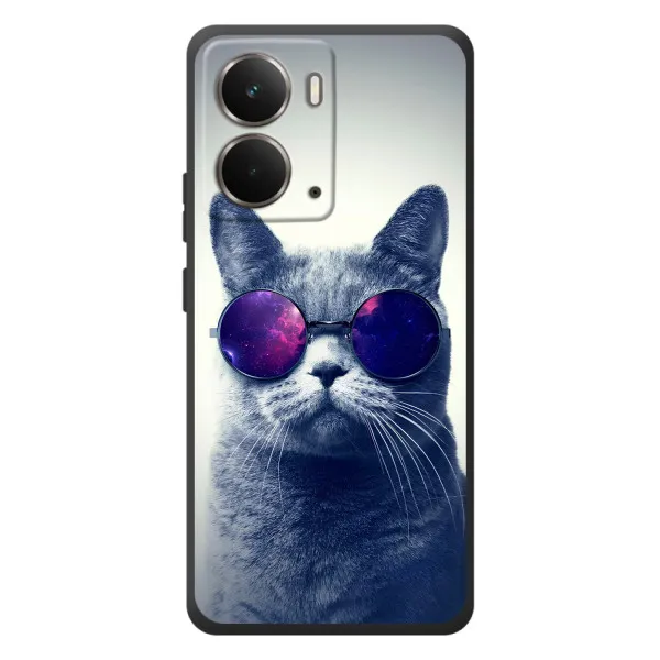 Чехол с принтом «Стильный кот» для RealMe P3