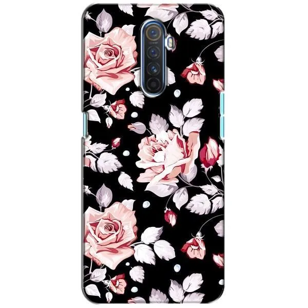 Чехол с принтом «Цветочки на черном» для Realme X2 Pro