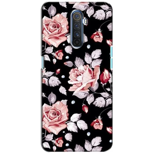 Чехол с принтом «Цветочки на черном» для Realme X2 Pro