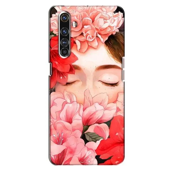 Чехол с принтом «Глаза в цветах» для Realme X50 Pro