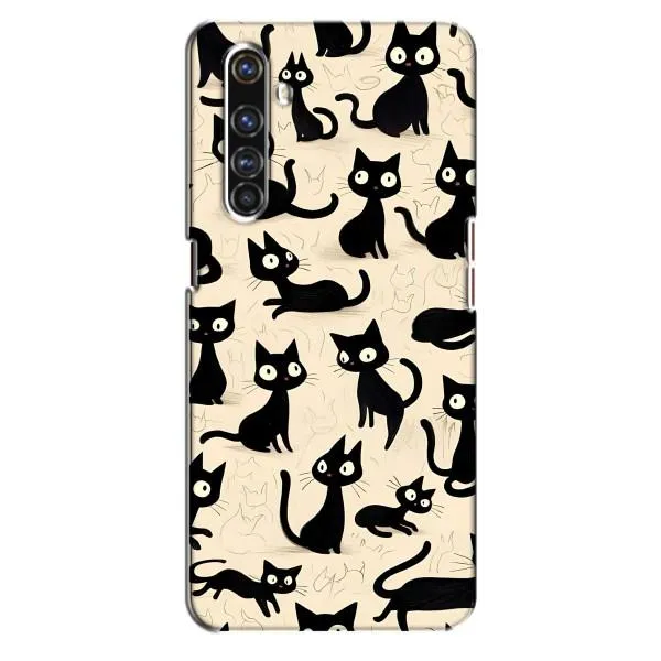 Чехол с принтом «Черные коты» для Realme X50 Pro