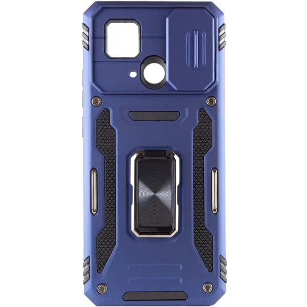 Ударостійкий чохол Camshield Army Ring для Xiaomi Redmi 10C — Синій — фото 2