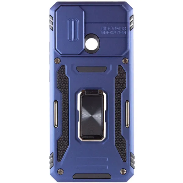 Ударостійкий чохол Camshield Army Ring для Xiaomi Redmi 10C — Синій — фото 4