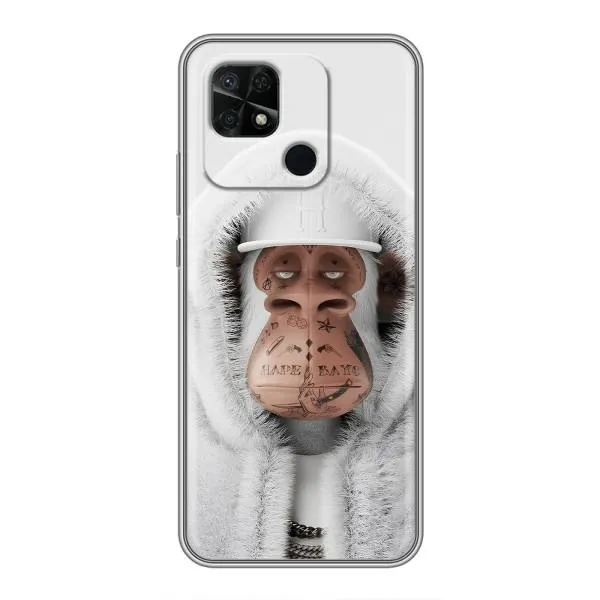 Чехол с принтом «обезьяна NFT в тату» для Xiaomi Redmi 10C Чехол с принтом «обезьяна NFT в тату» для Xiaomi Redmi 10C