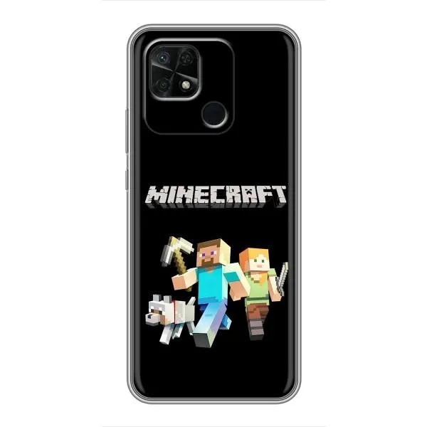 Чохол з принтом «герої Minecraft» для Xiaomi Redmi 10C Чохол з принтом «герої Minecraft» для Xiaomi Redmi 10C