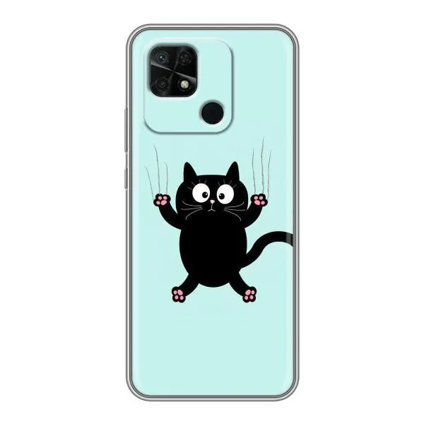 Чехол с принтом «Падающий кот» для Xiaomi Redmi 10C Чехол с принтом «Падающий кот» для Xiaomi Redmi 10C