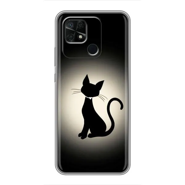 Чехол с принтом «Силуэт котика» для Xiaomi Redmi 10C Чехол с принтом «Силуэт котика» для Xiaomi Redmi 10C