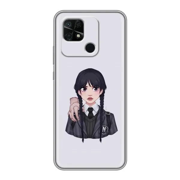 Чехол с принтом «Уэнздей и Вещь» для Xiaomi Redmi 10C Чехол с принтом «Уэнздей и Вещь» для Xiaomi Redmi 10C