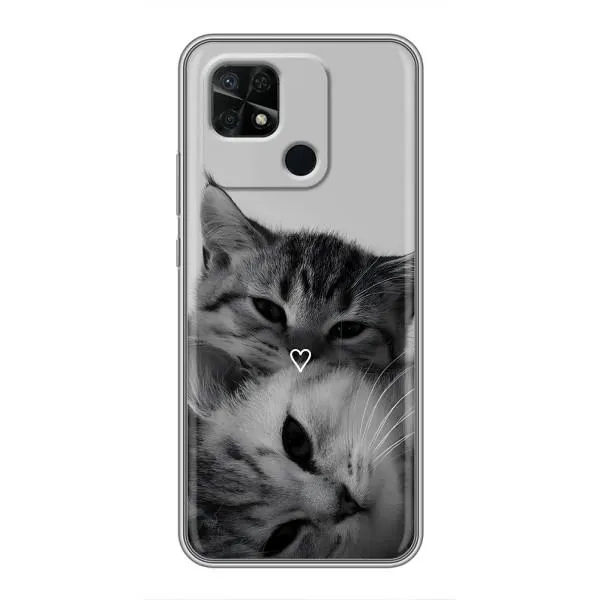 Чехол с принтом «Пара котов» для Xiaomi Redmi 10C