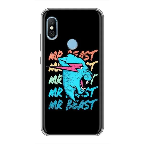 Чехол с принтом «logo Mr beast» для Xiaomi Redmi 6 pro