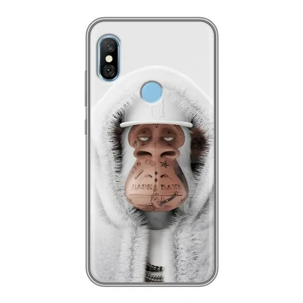 Чехол с принтом «обезьяна NFT в тату» для Xiaomi Redmi 6 pro