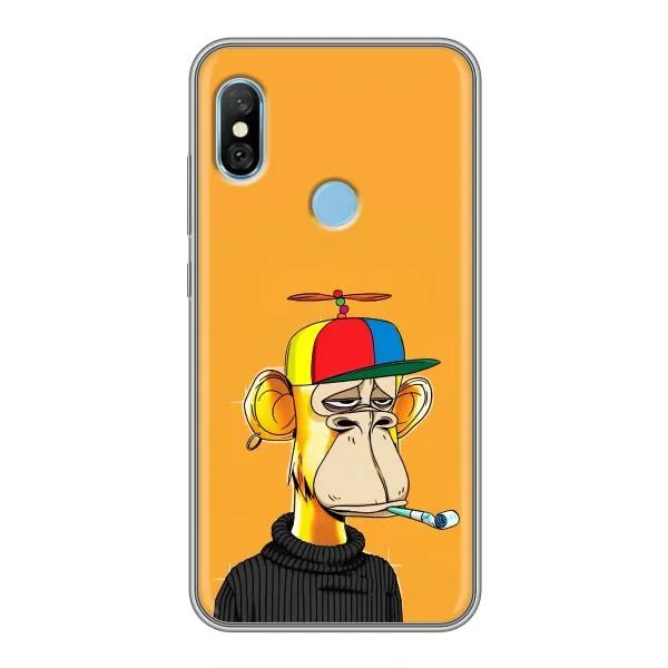 Чехол с принтом «Скучающая Обезьяна NFT» для Xiaomi Redmi 6 pro