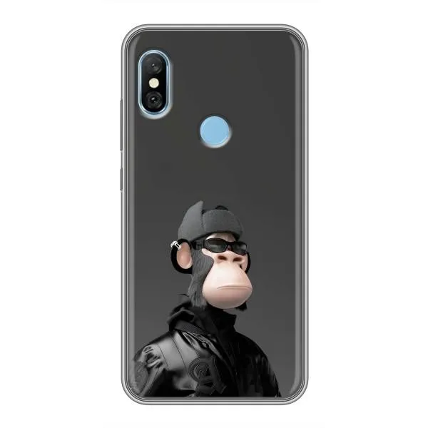 Чехол с принтом «стильная обезьяна NFT» для Xiaomi Redmi 6 pro