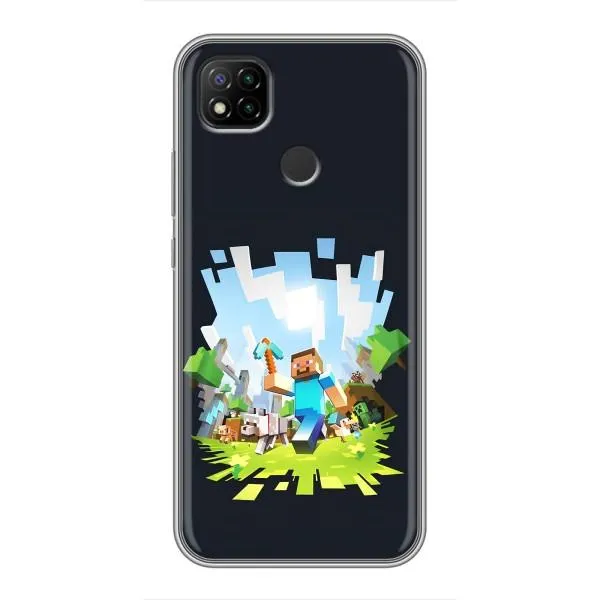 Чехол с принтом «персонажи Minecraft» для Xiaomi Redmi 9c