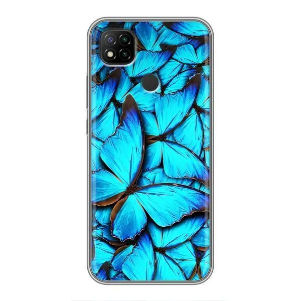 Чохол з принтом «Сині метелики» для Xiaomi Redmi 9c Чохол з принтом «Сині метелики» для Xiaomi Redmi 9c