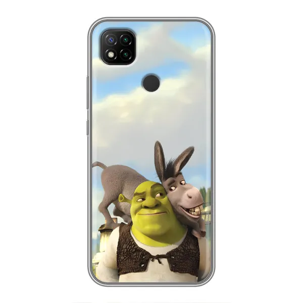 Чехол с принтом «Шрек и Осел» для Xiaomi Redmi 9c
