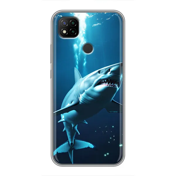 Чехол с принтом «Акула под водой» для Xiaomi Redmi 9c Чехол с принтом «Акула под водой» для Xiaomi Redmi 9c