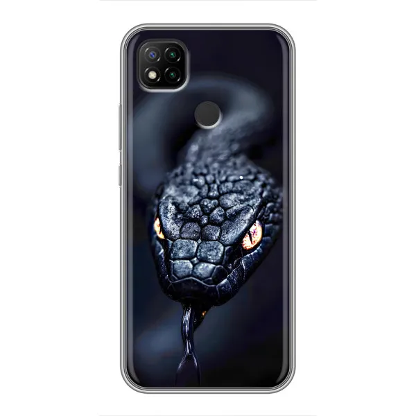 Чехол с принтом «Черная змея» для Xiaomi Redmi 9c Чехол с принтом «Черная змея» для Xiaomi Redmi 9c