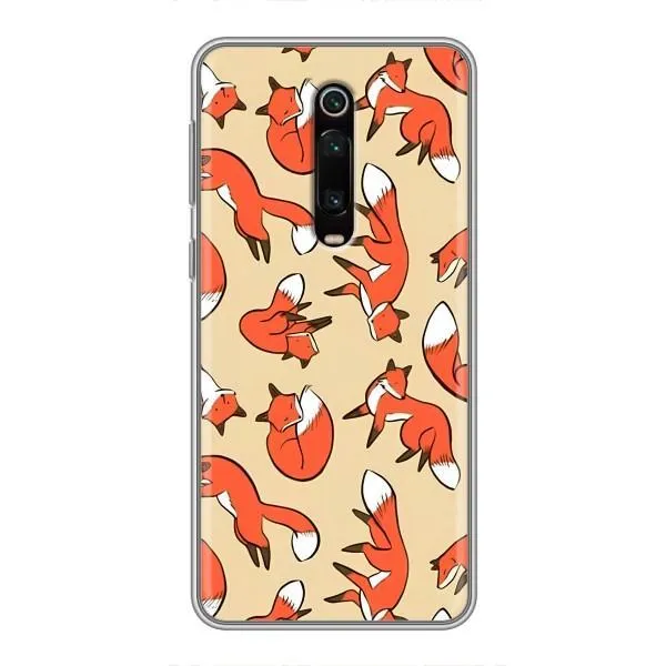 Чехол с принтом «Лисички» для Xiaomi Redmi K20