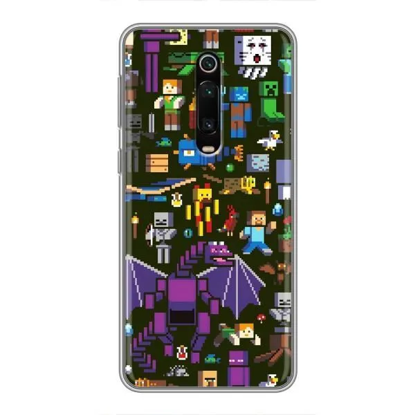 Чехол с принтом «Коллаж Майнкрафт» для Xiaomi Redmi K20 Чехол с принтом «Коллаж Майнкрафт» для Xiaomi Redmi K20