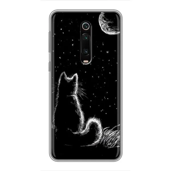 Чехол с принтом «Котик и луна» для Xiaomi Redmi K20
