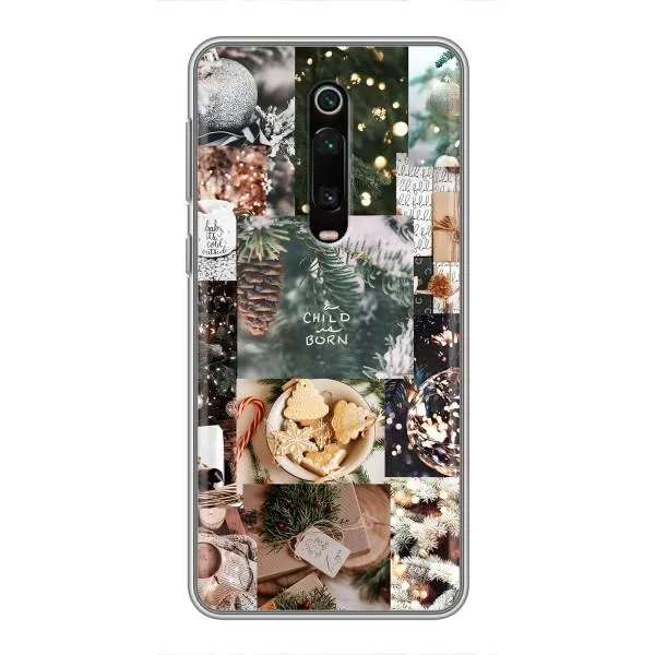 Чехол с принтом «Рождественский коллаж» для Xiaomi Redmi K20