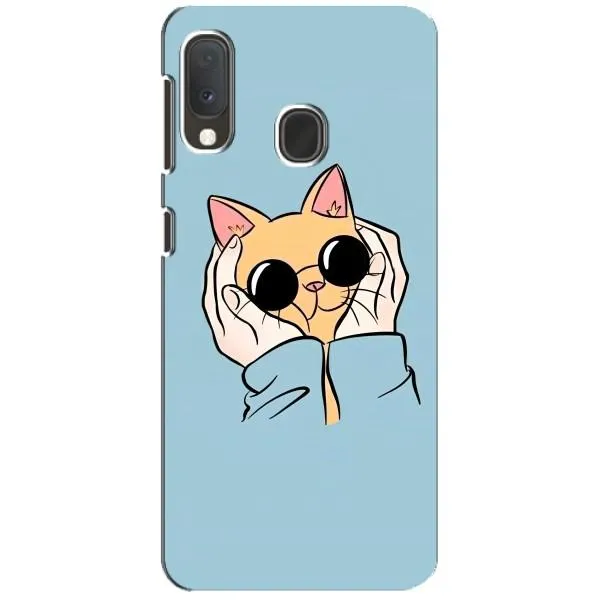 Чехол с принтом «Котик в очках» для Samsung Galaxy A20e Чехол с принтом «Котик в очках» для Samsung Galaxy A20e