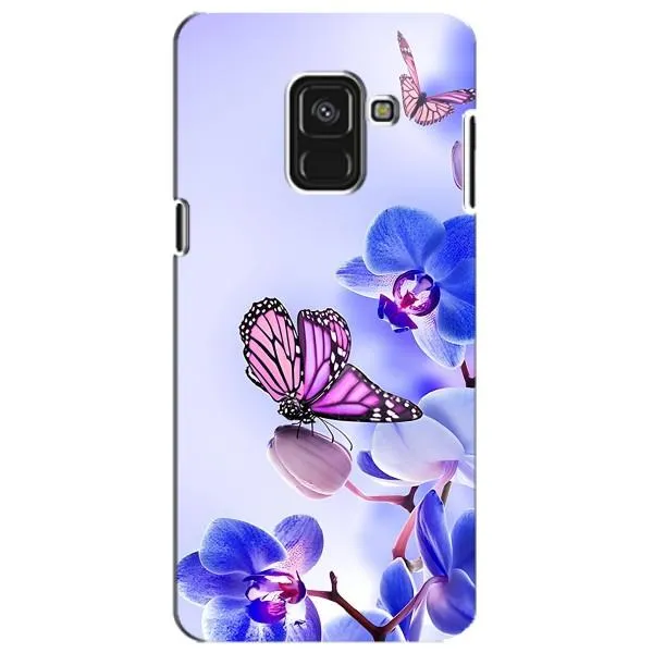 Чехол с принтом «Бабочка на цветочке» для Samsung Galaxy A8 Plus 2018 (A730F)