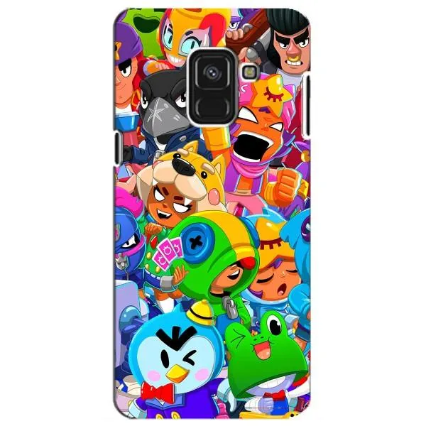 Чехол с принтом «герои Бравл Старс» для Samsung Galaxy A8 Plus 2018 (A730F)