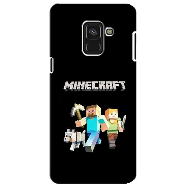 Чехол с принтом «герои Minecraft» для Samsung Galaxy A8 Plus 2018 (A730F)