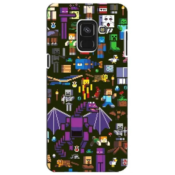 Чехол с принтом «Коллаж Майнкрафт» для Samsung Galaxy A8 Plus 2018 (A730F)